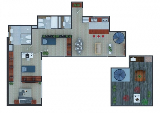 Excelente departamento a estrenar · 95m² · 4 Ambientes · 1 Cochera